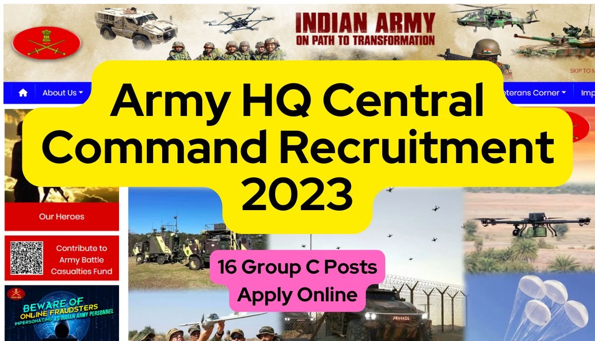 HQ Central Command Group C Bharti 2024