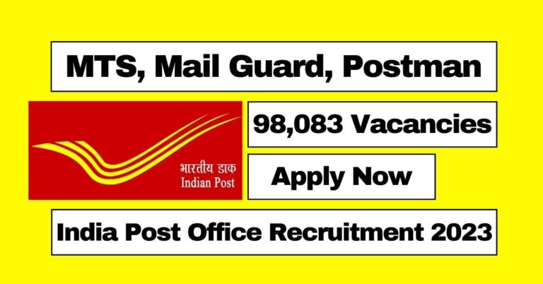 India Post Office Postman MTS and Mail Guard Bharti
